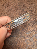 Stamped Sterling Silver Cuff by Jason B.