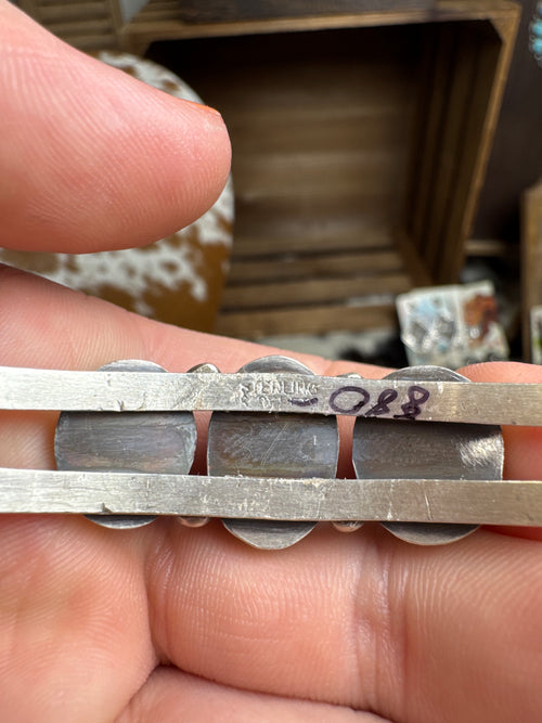 3 Stoned Golden Hills Cuff- Stamped S. Skeets