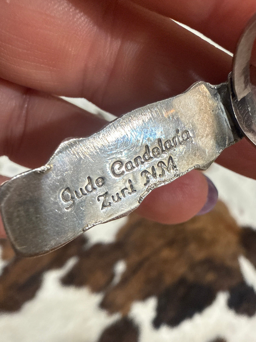 Jude Candelaria Kingman Bar Ring - Adjustable