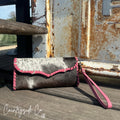 Galveston Bay Cowhide Wallet Wristlet