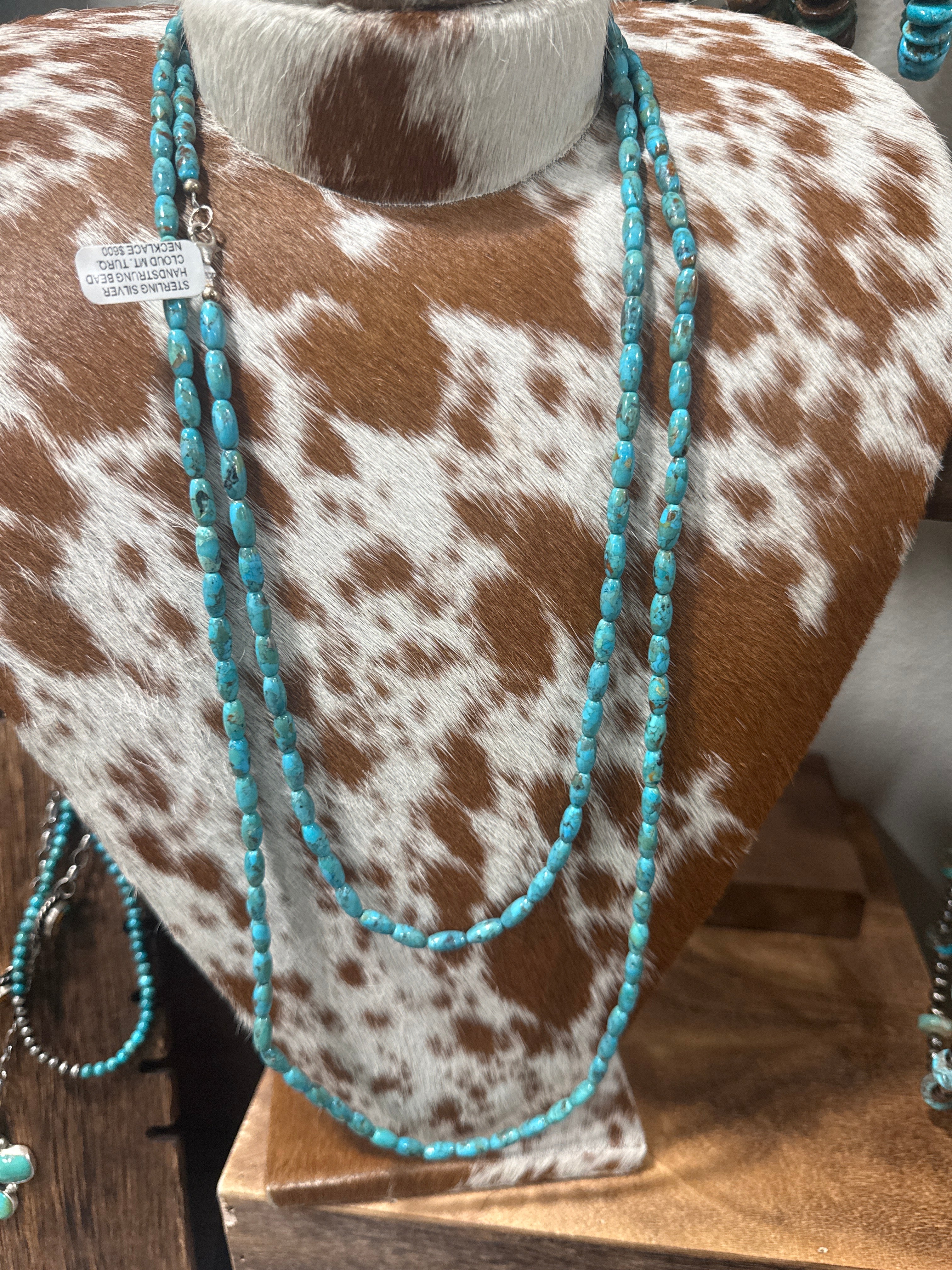 60” Cloud Mt. Beaded Necklace
