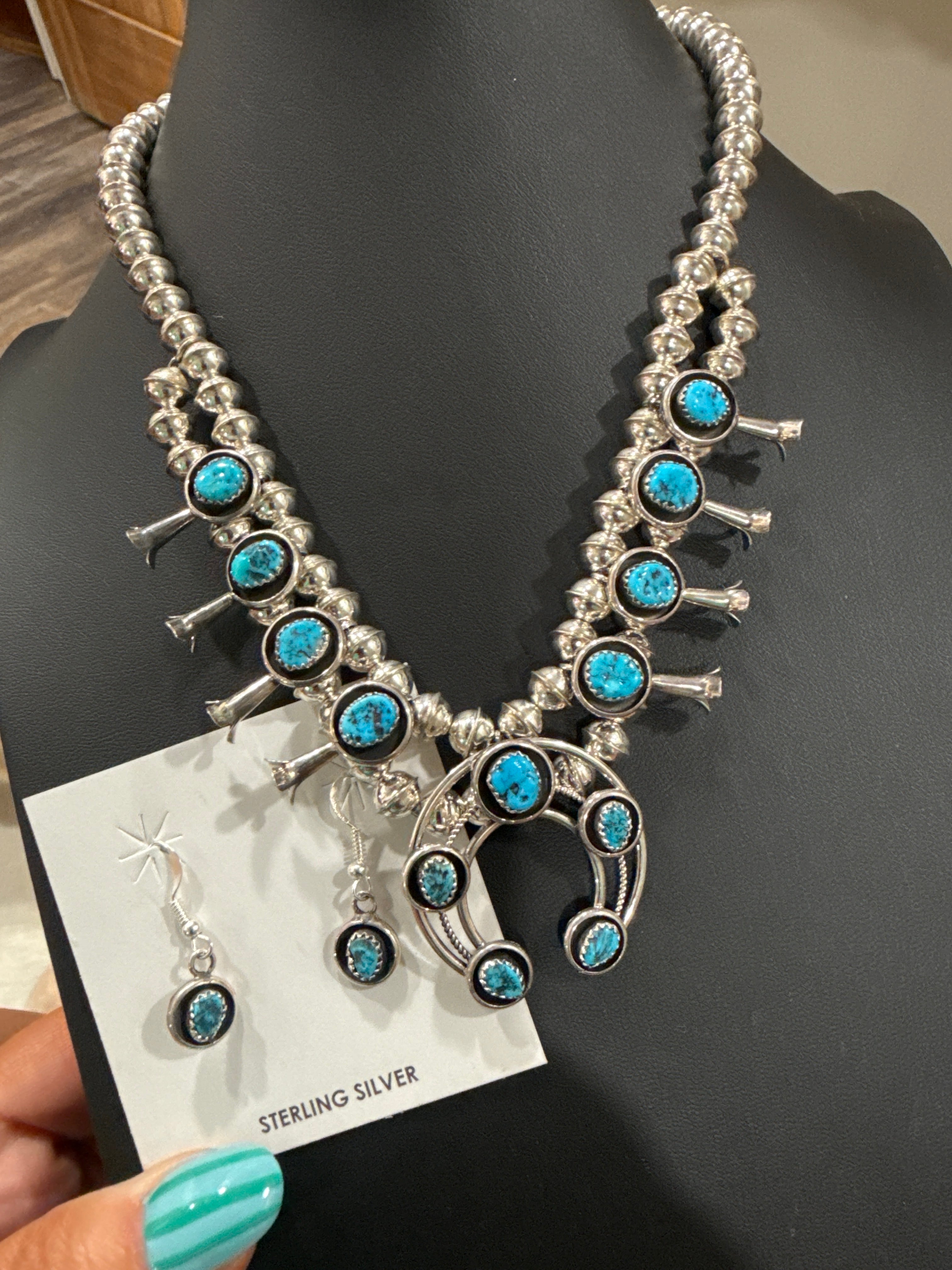 Lenora Garcia SS Kingman Turq Mini Statement Set