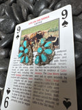 Sterling Silver Turquoise Cluster Earrings by Alicia Wilson