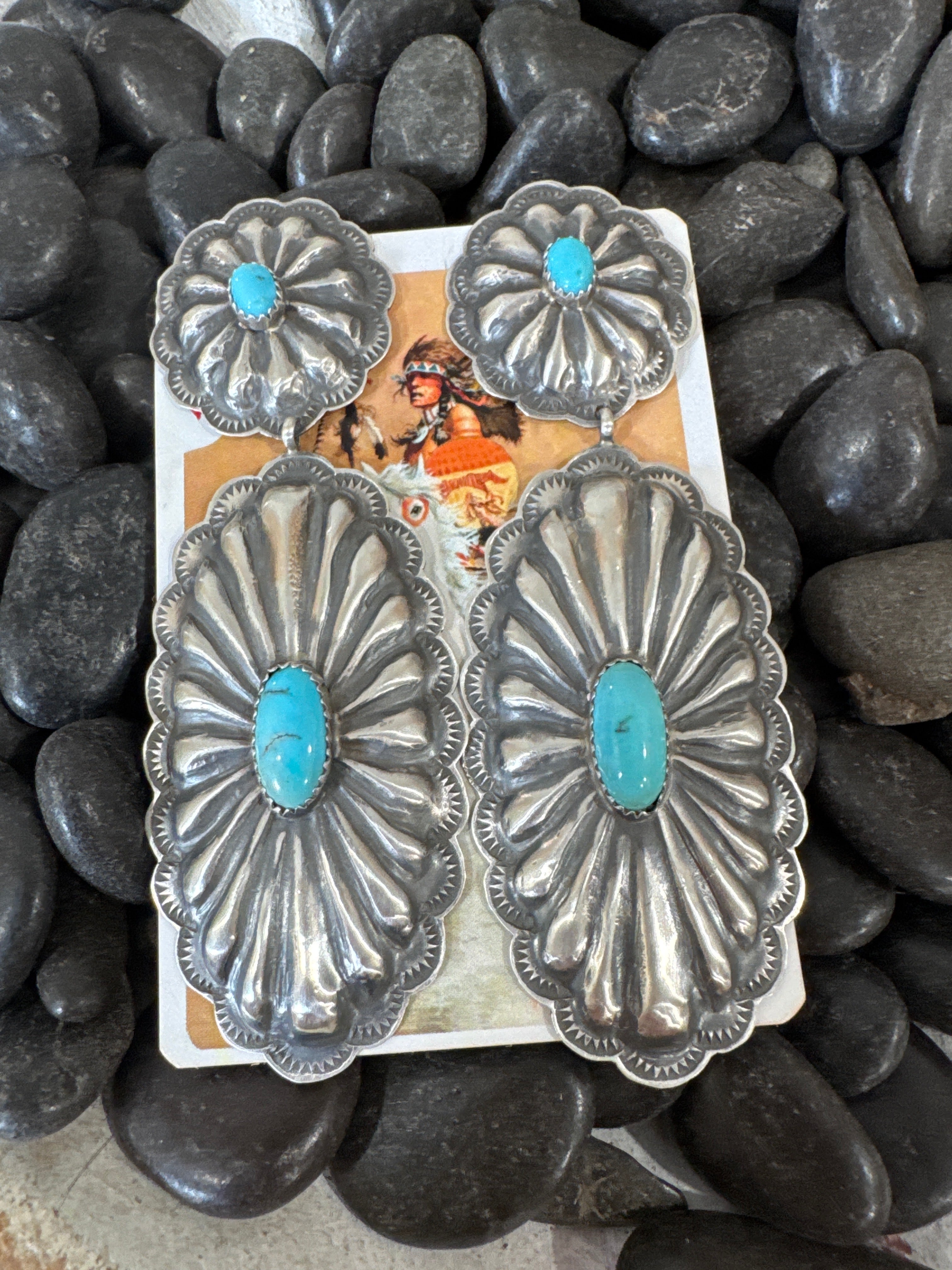 Rita Lee Concho Kingman Earrings
