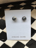 Sterling Silver Pearl Studs 7MM- Non- Native