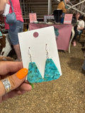 Turquoise Slab Earrings