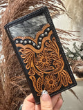 Tooled Leather Men’S Wallet