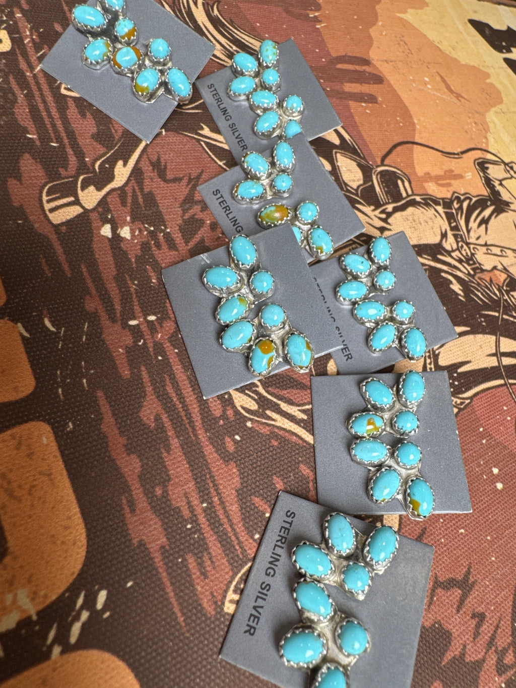 Native Made Mini Half Cluster Earrings