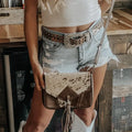 Maple Leather Cowhide Small Crossbody Purse