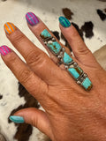 Jude Candelaria Kingman Bar Ring - Adjustable