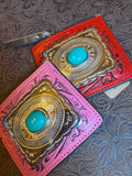 Buckle Genuine Leather Wallet