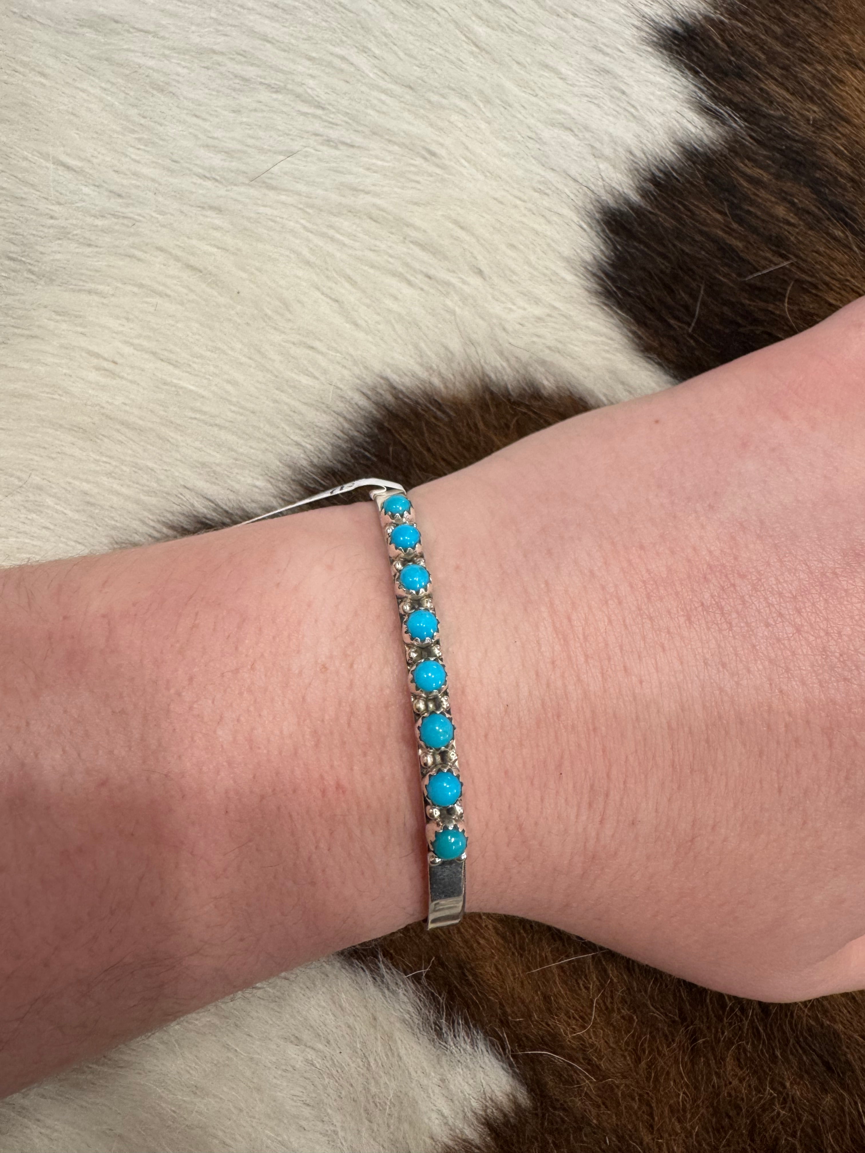 Kingman Stacker 8 Stoned Cuff- Stamped GPSRY