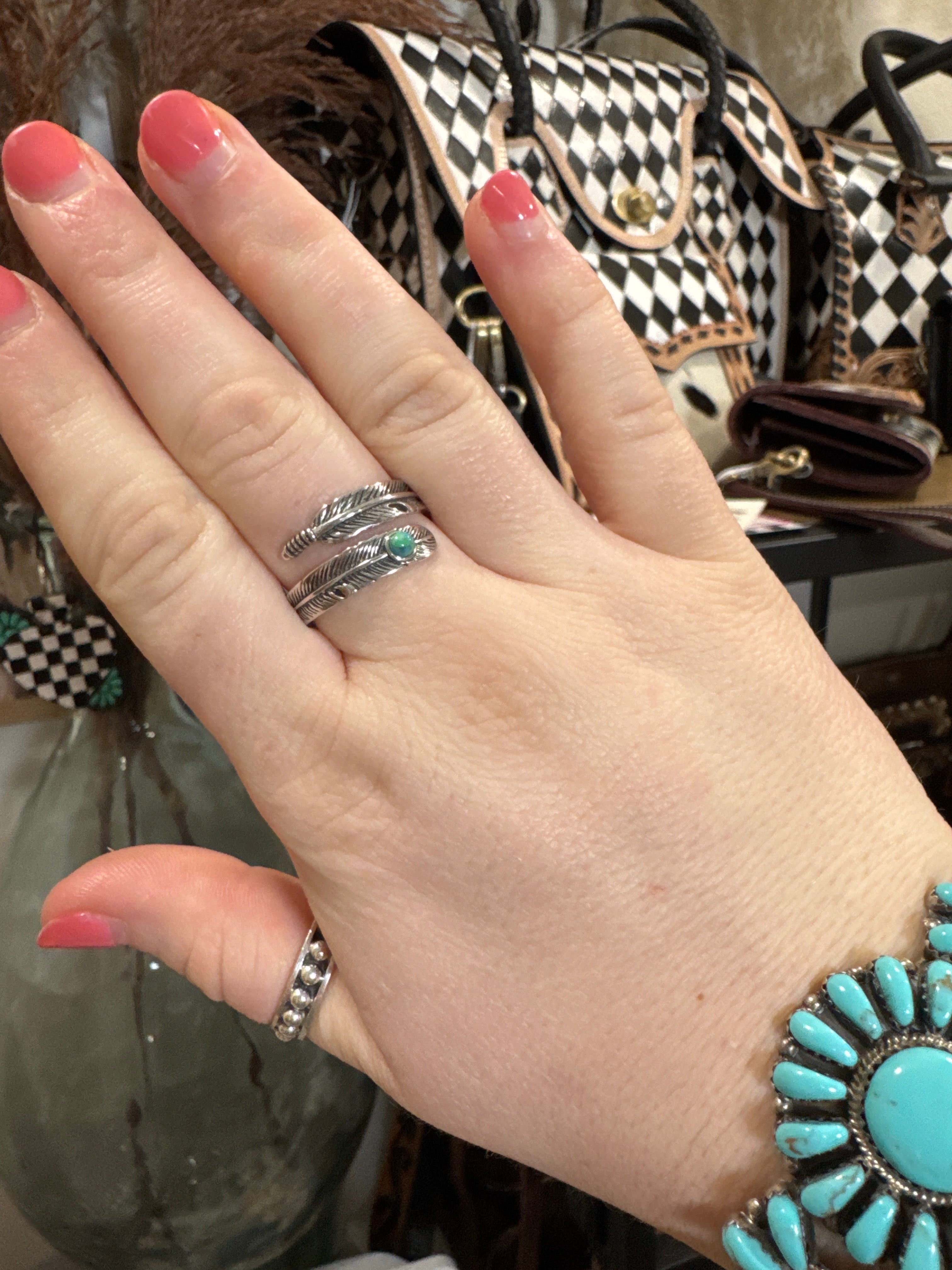 Sterling Silver Feather Ring - Non Native