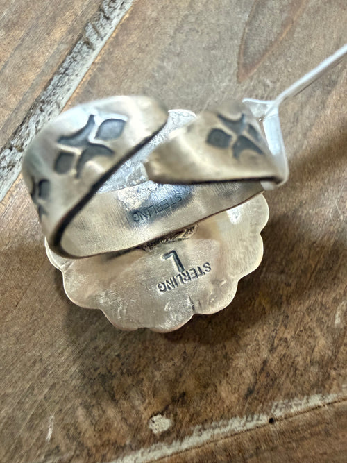 Adjustable Coin Ring Stamped L