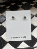 Sterling Silver Pearl Studs 4MM