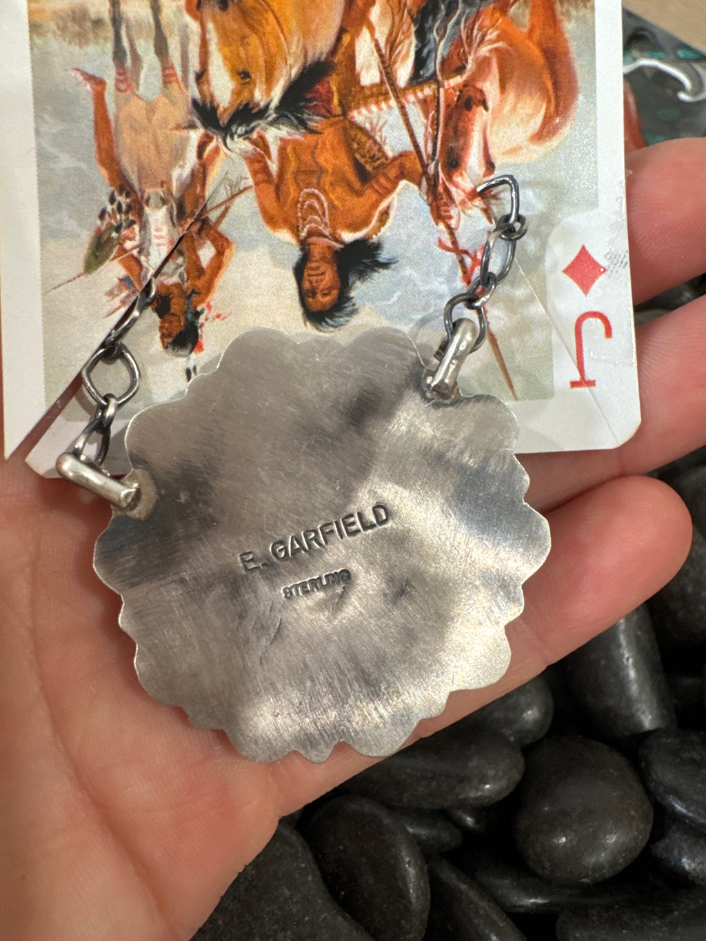 Kingman Cluster Necklace by E. Garfield