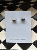 Sterling Silver Pearl Studs 6MM- Non-Native