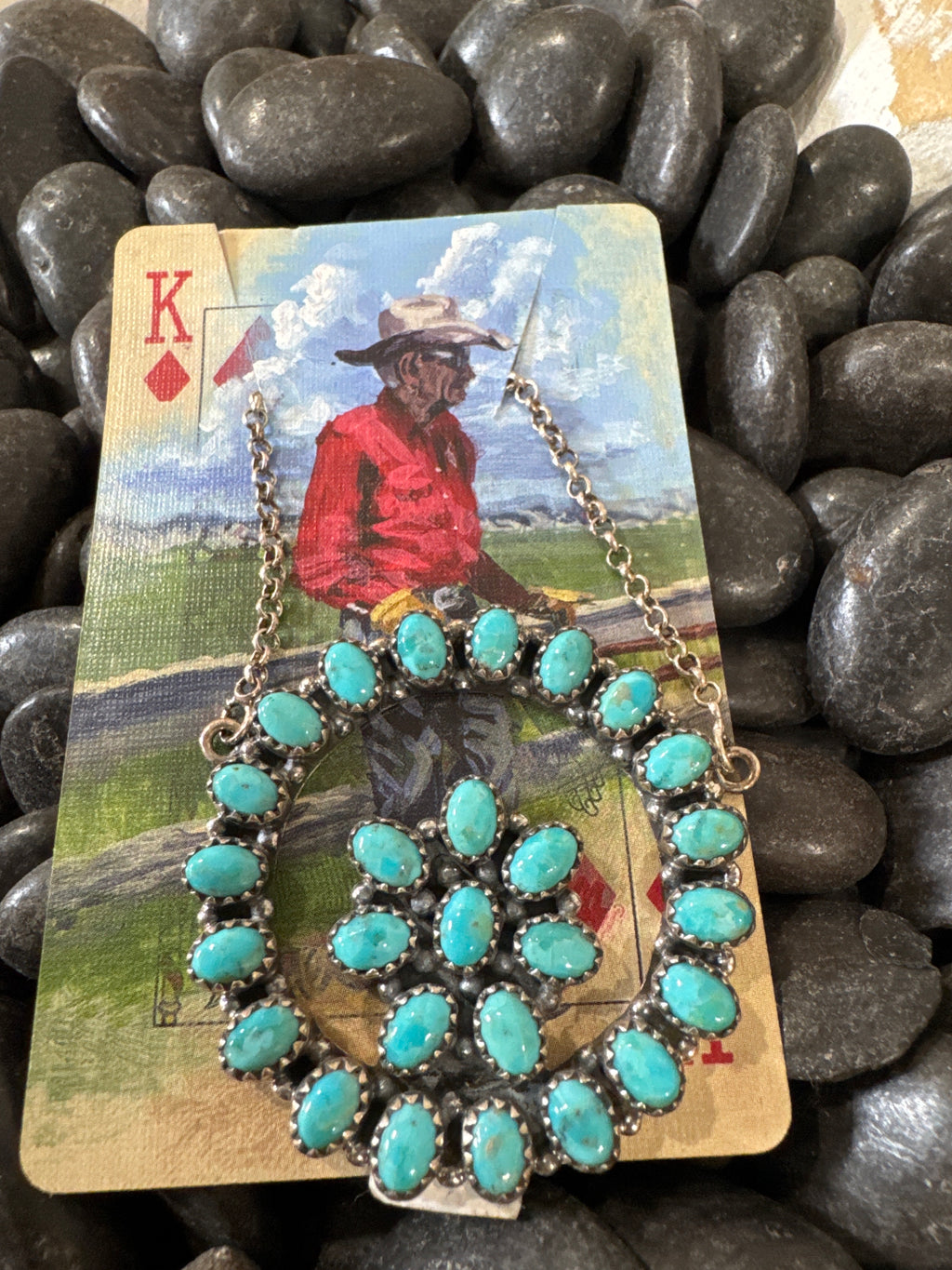 Sterling Silver Kingman Necklace- NON-NATIVE
