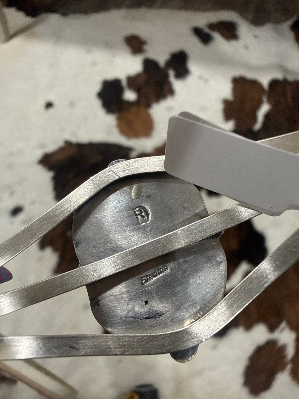 Large Kingman Cuff- Stamped DR