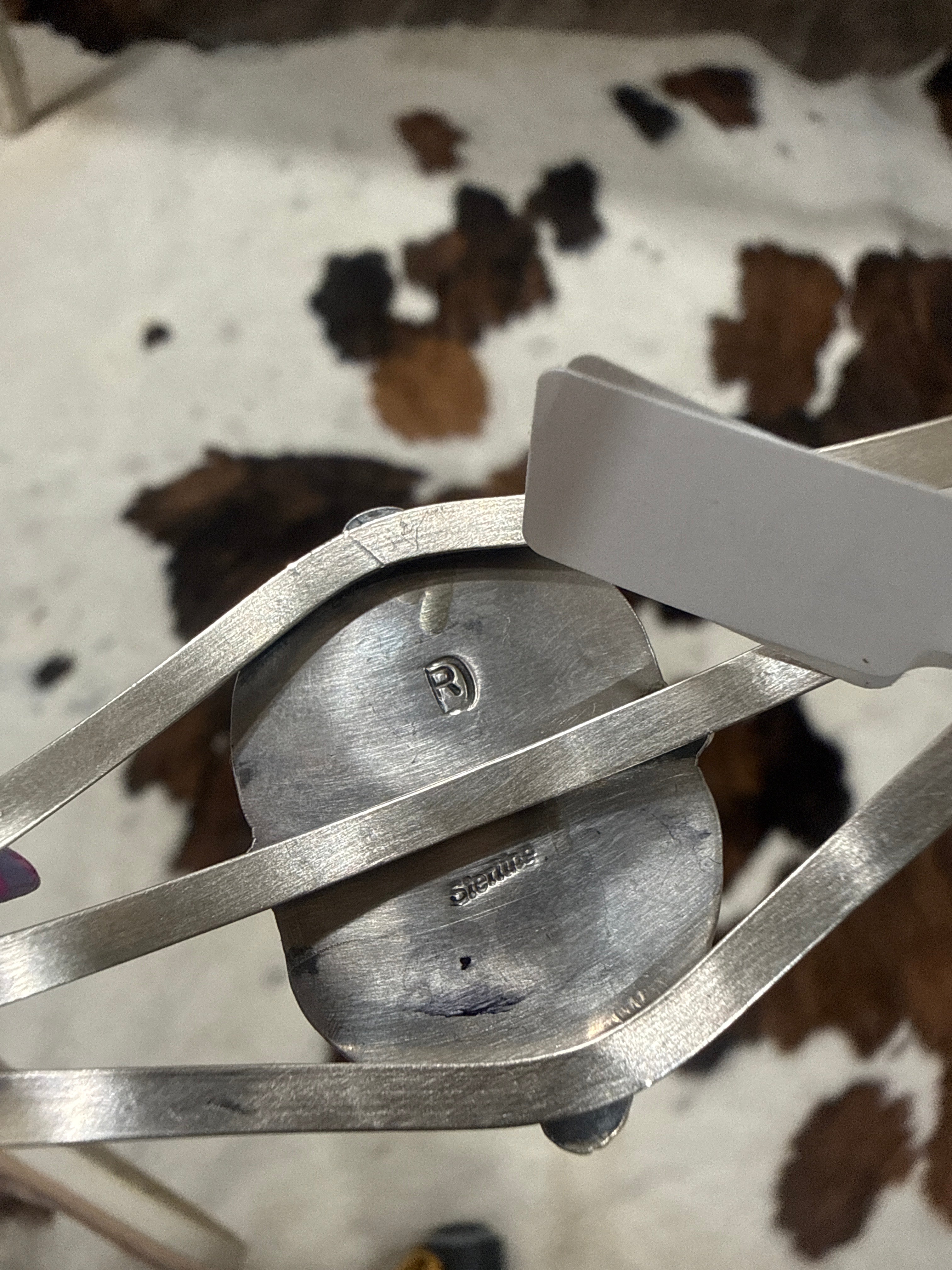 Large Kingman Cuff- Stamped DR
