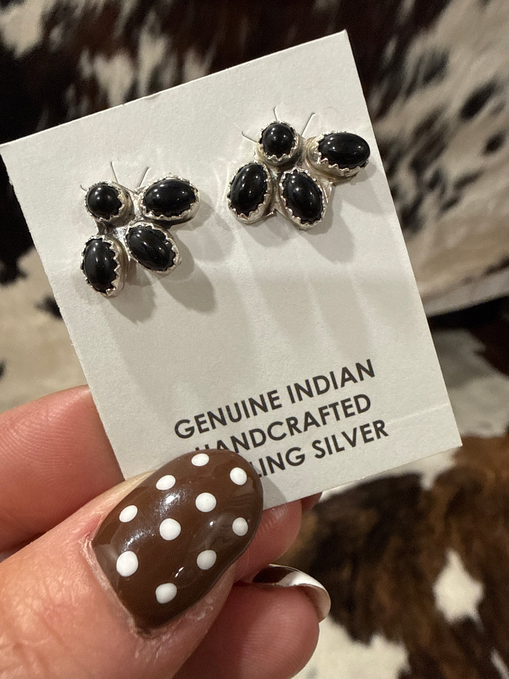 Native Made Mini Half Cluster Earrings