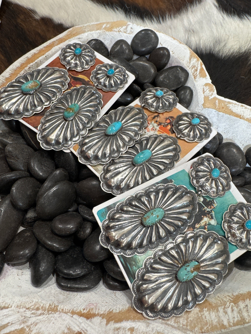 Rita Lee Concho Kingman Earrings