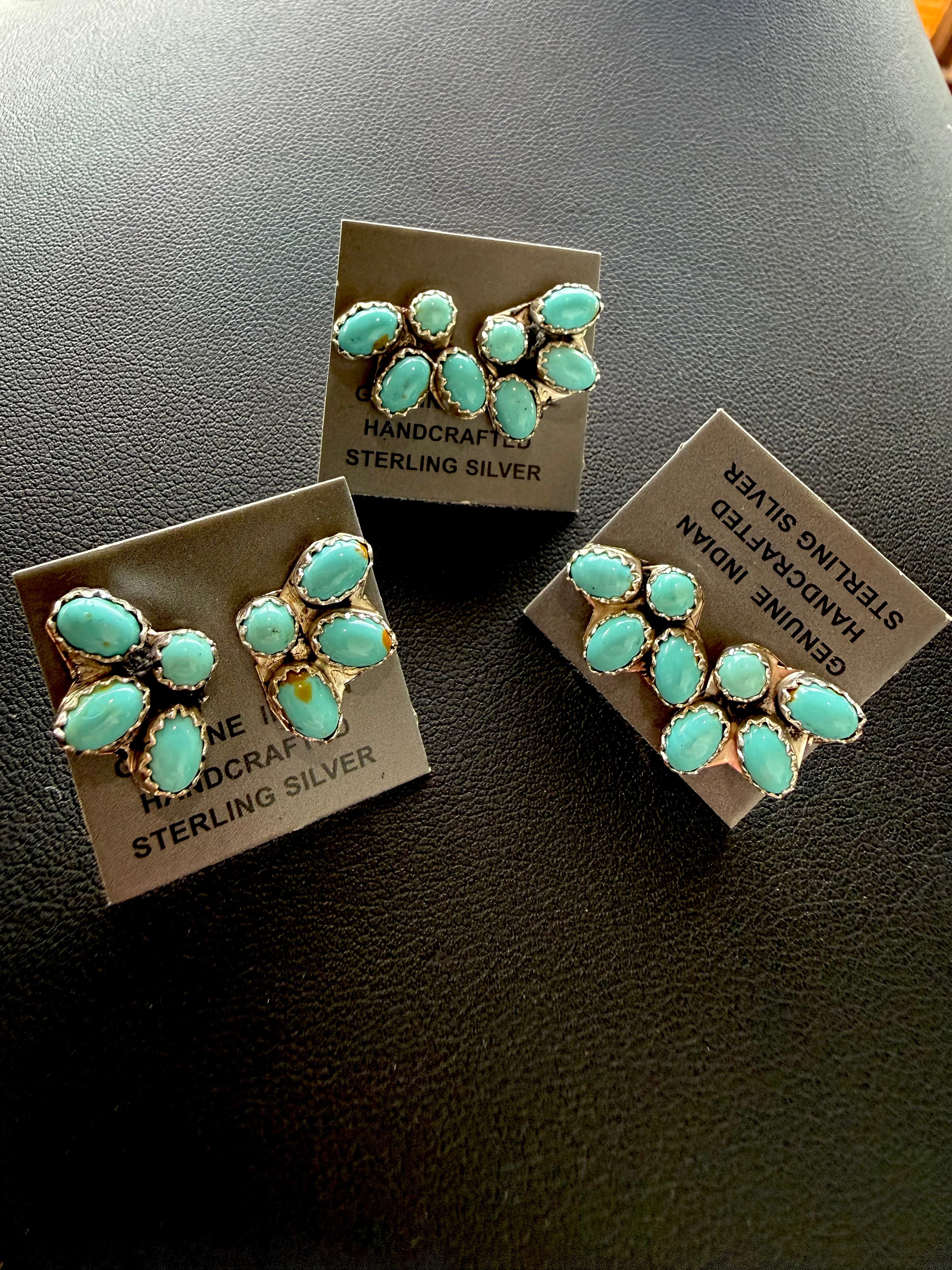 Native Made Mini Half Cluster Earrings