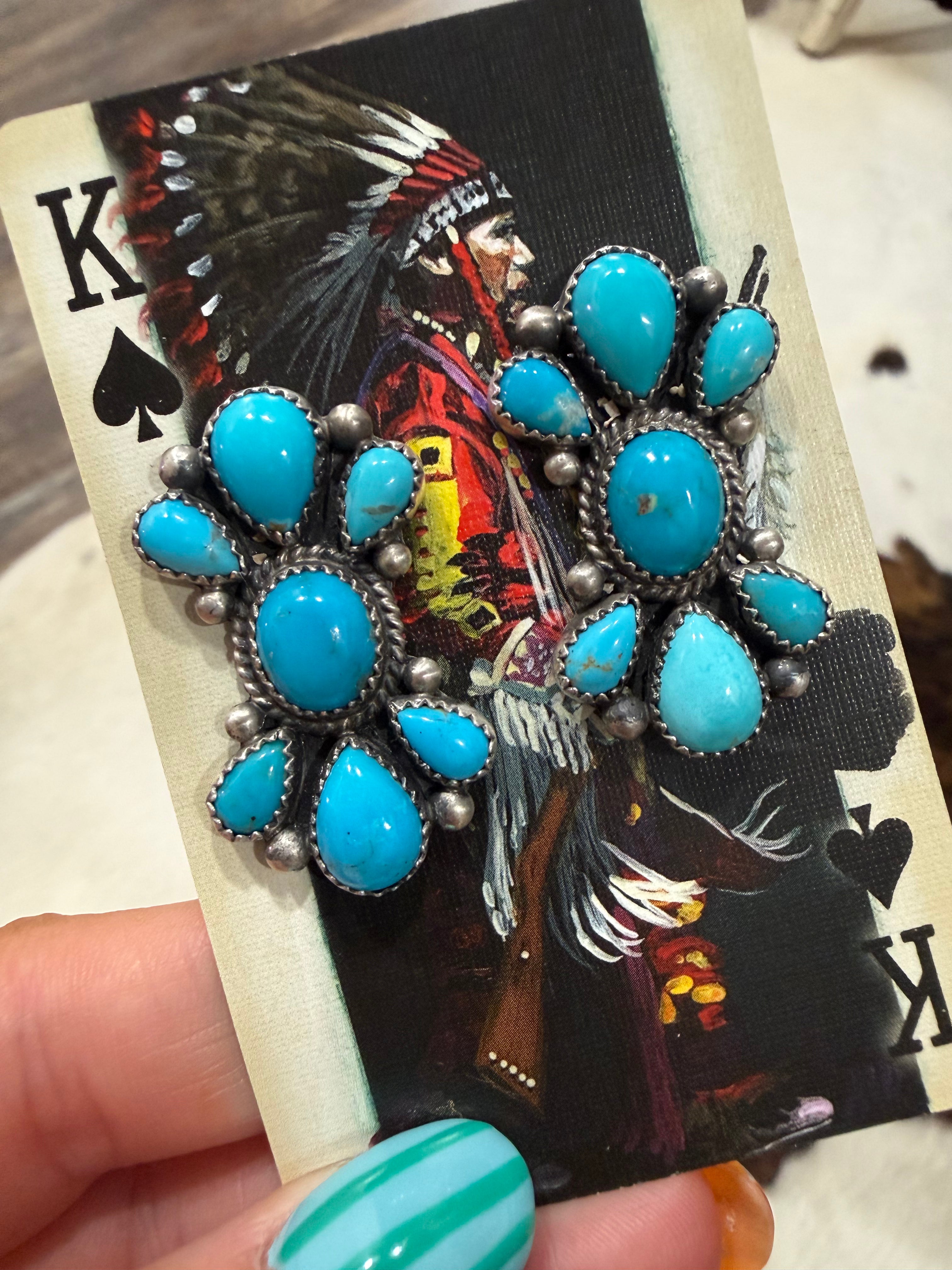Native Made Bowtie Earrings Stamped Tricia Smith