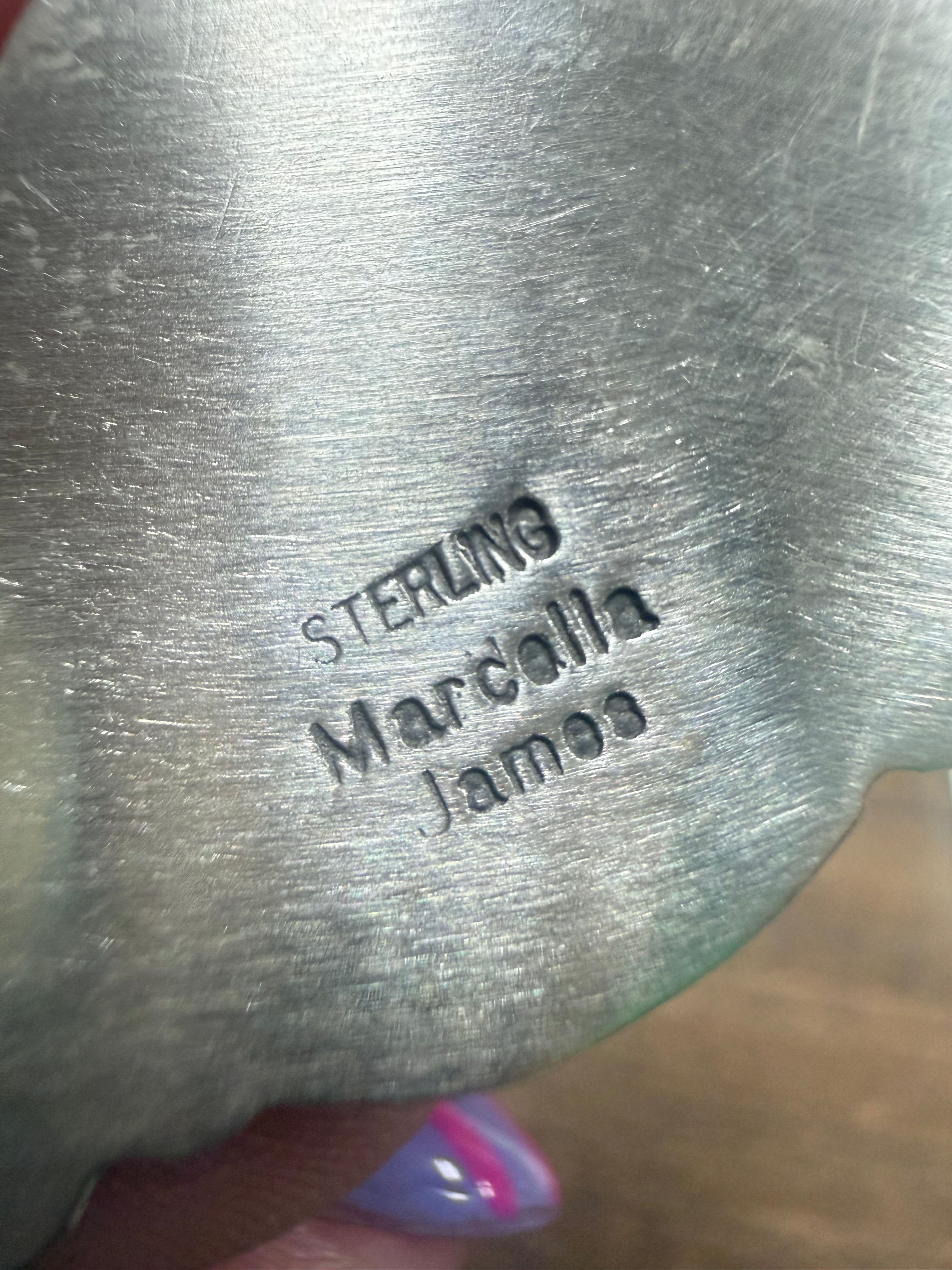 Native Made Half Cluster Earrings- Stamped Marcella James