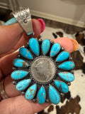 Native Made Kingman Coin Pendant - A.Spencer