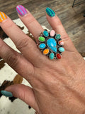 Multi Colored Adjustable Marcella James Ring