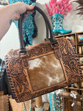 Tooled Genuine Leather with Cowhide Speedy (Medium)