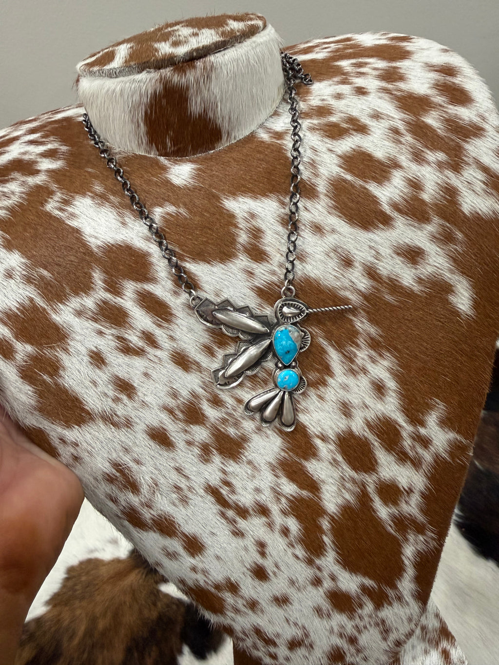 Native made Hummingbird Necklace- Charles Johnson