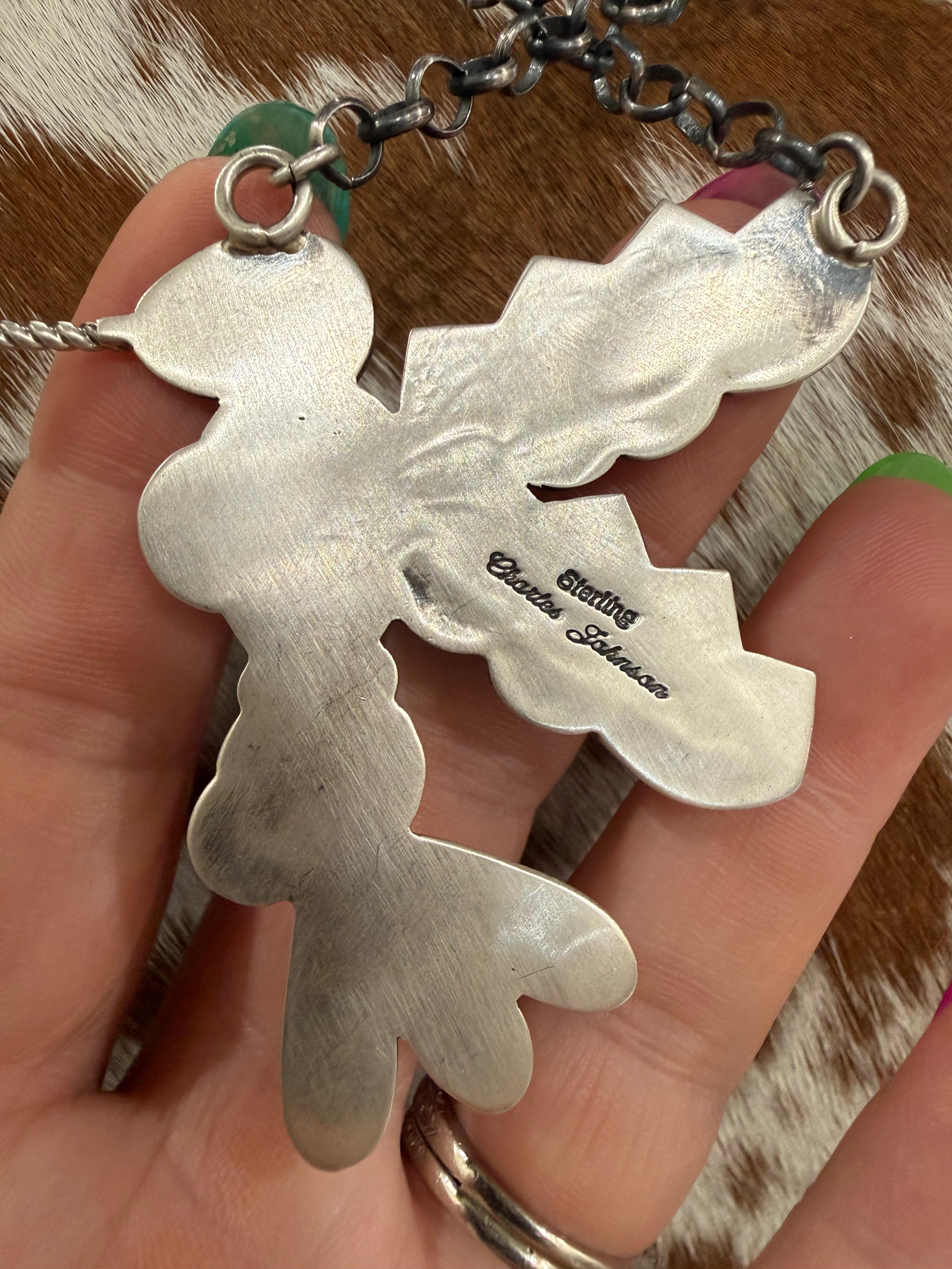 Native made Hummingbird Necklace- Charles Johnson