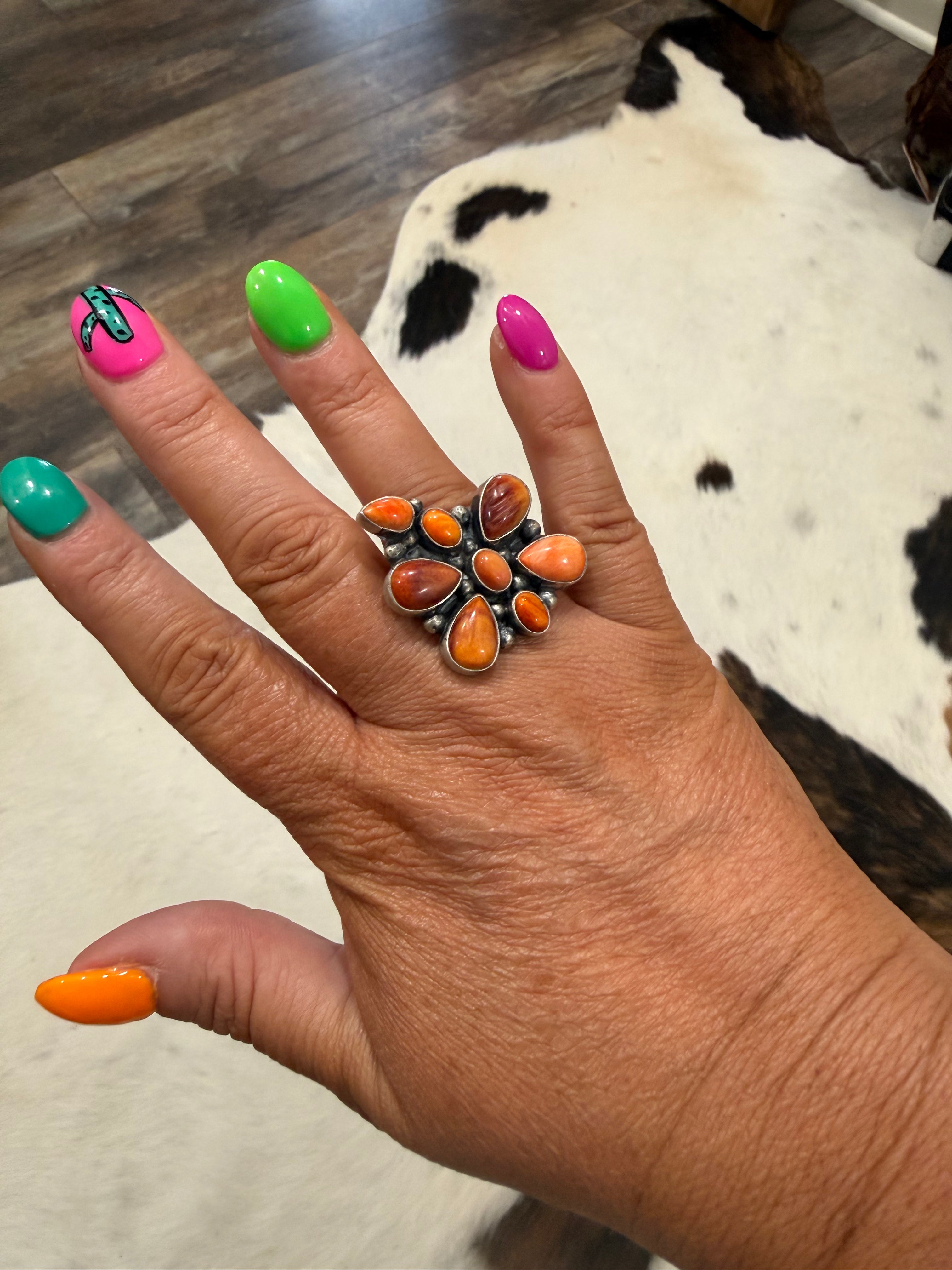 Spiny Dragonfly Adjustable Ring