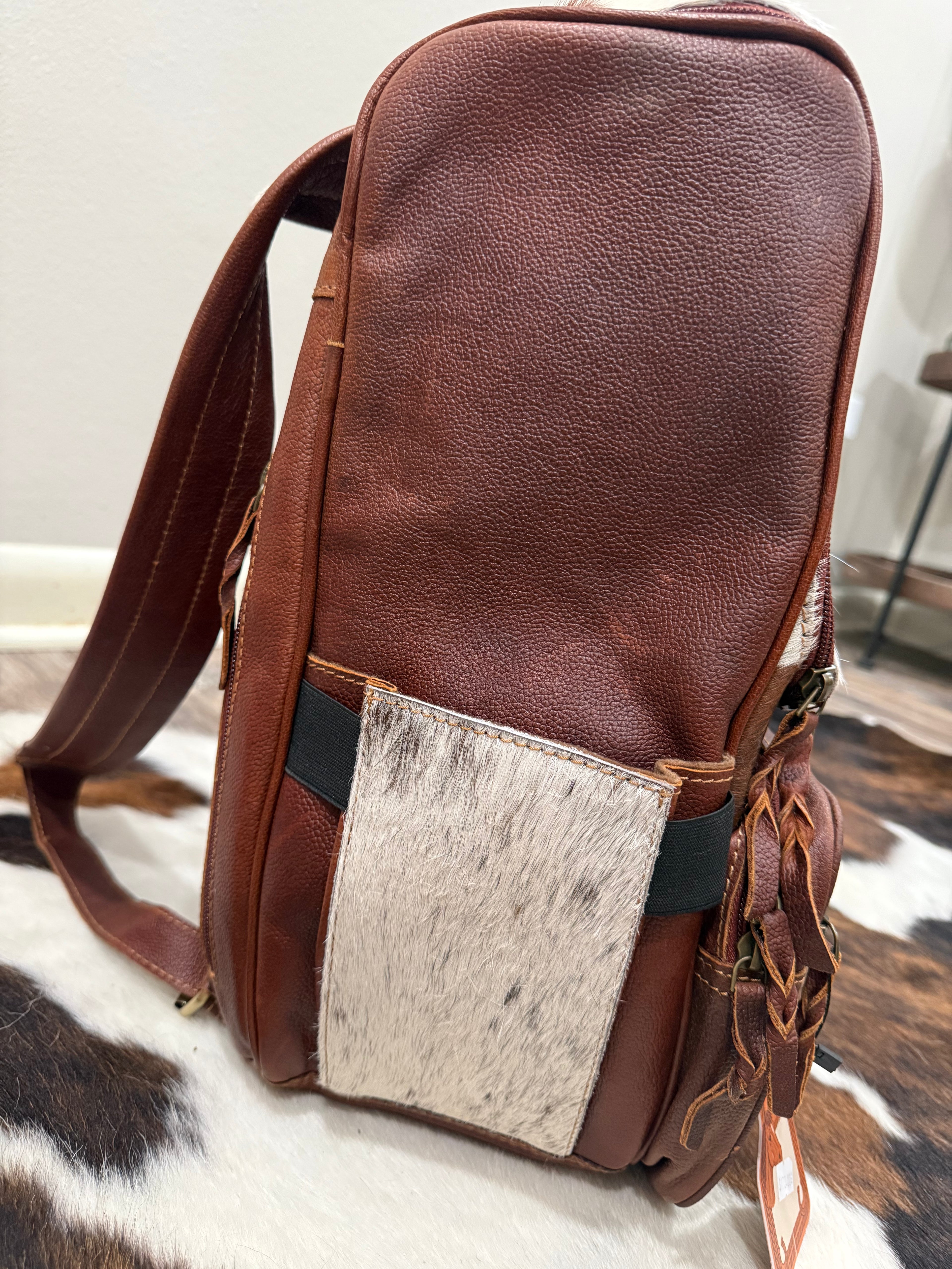 Genuine Leather & Cowhide Backpack