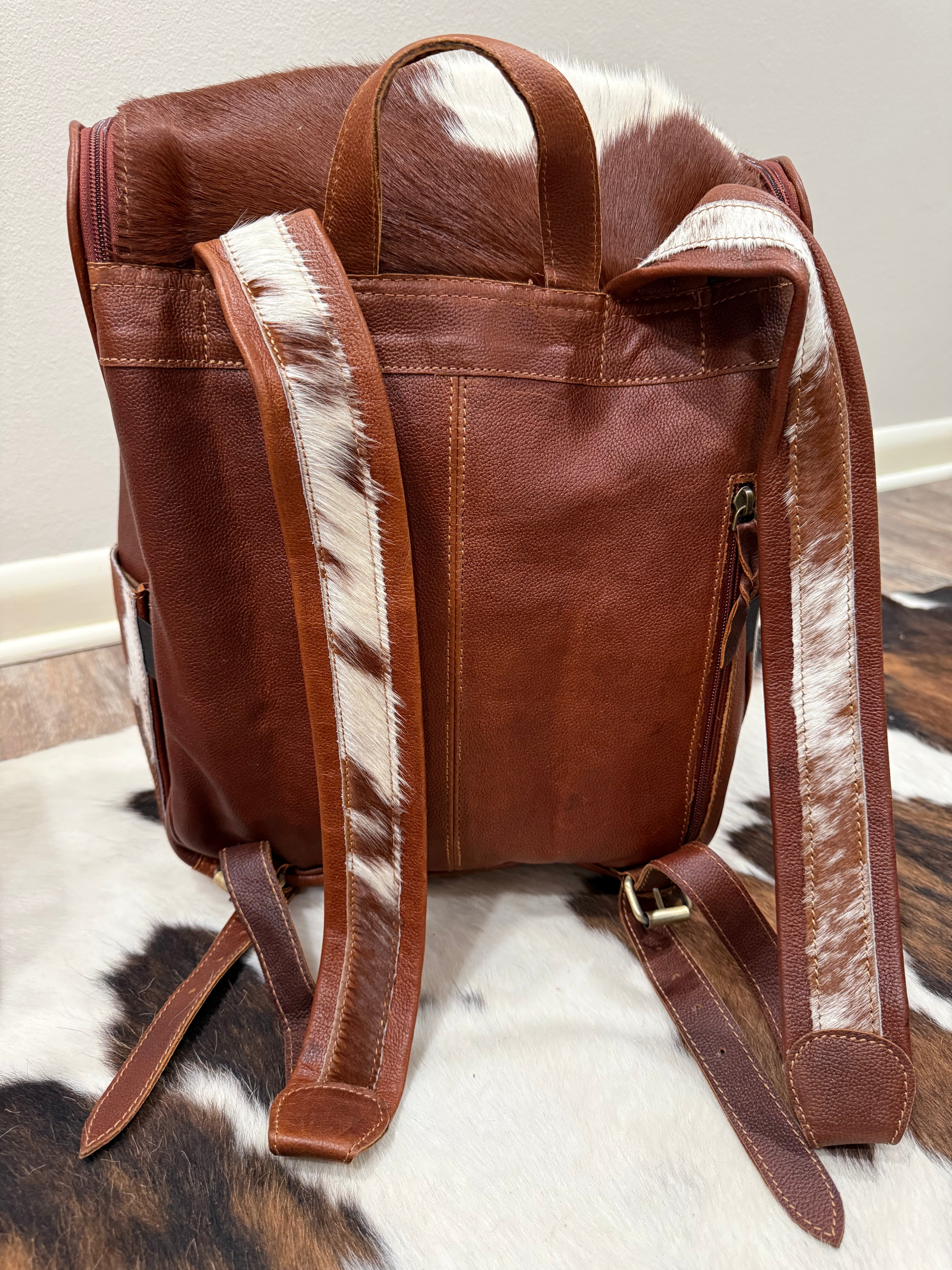 Genuine Leather & Cowhide Backpack