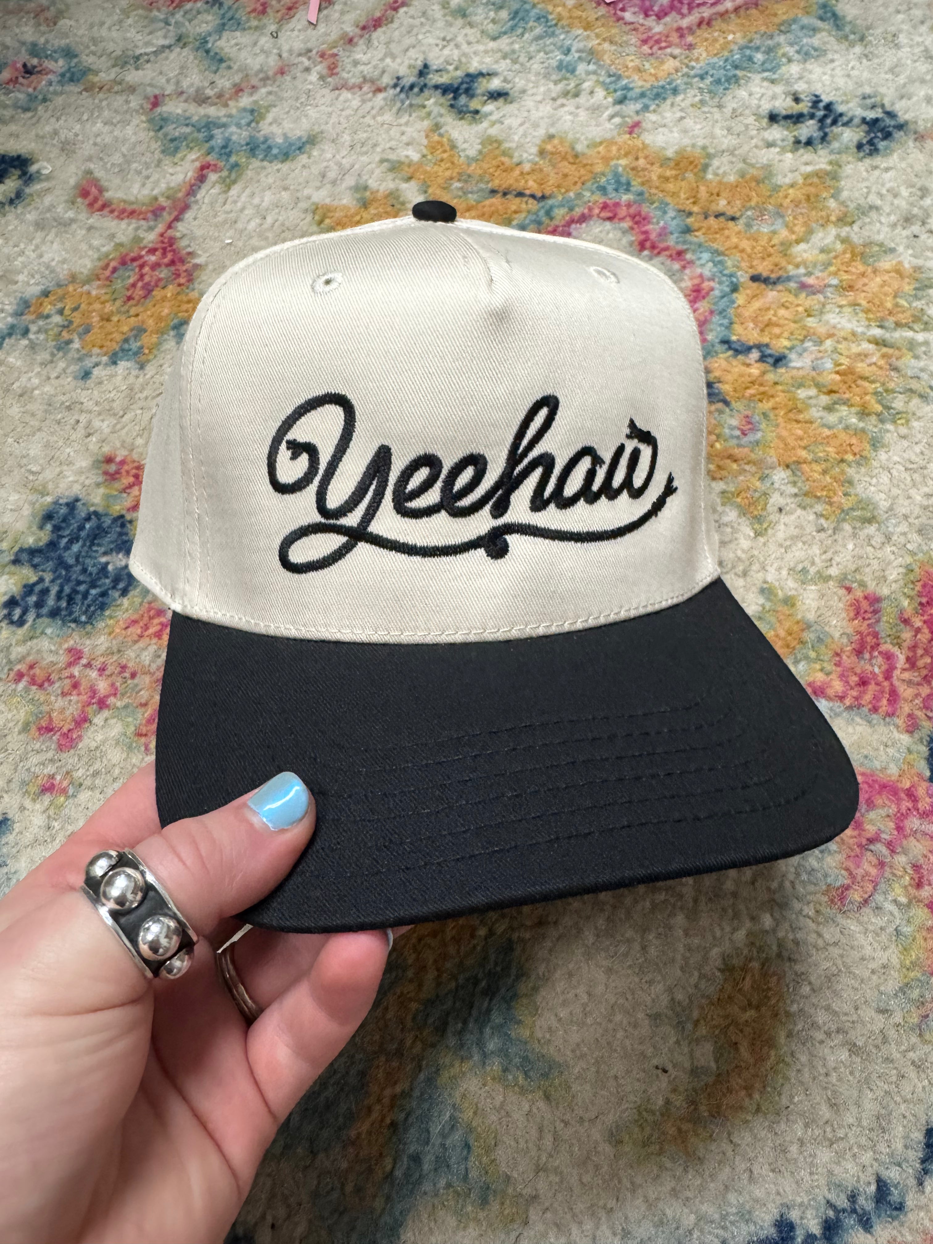 Yeehaw Western Script Embroidered Trucker Hat