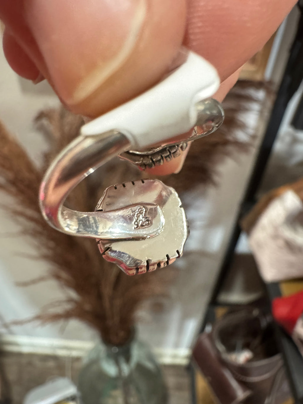 Kingman Two Stoned Square Adjustable Rings – Stamped RB