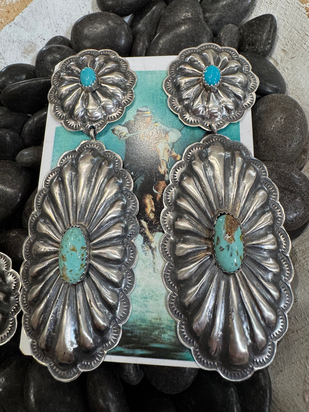 Rita Lee Concho Kingman Earrings