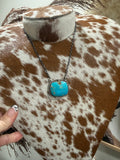 Lu Silversmith Kingman Bar Neckkace