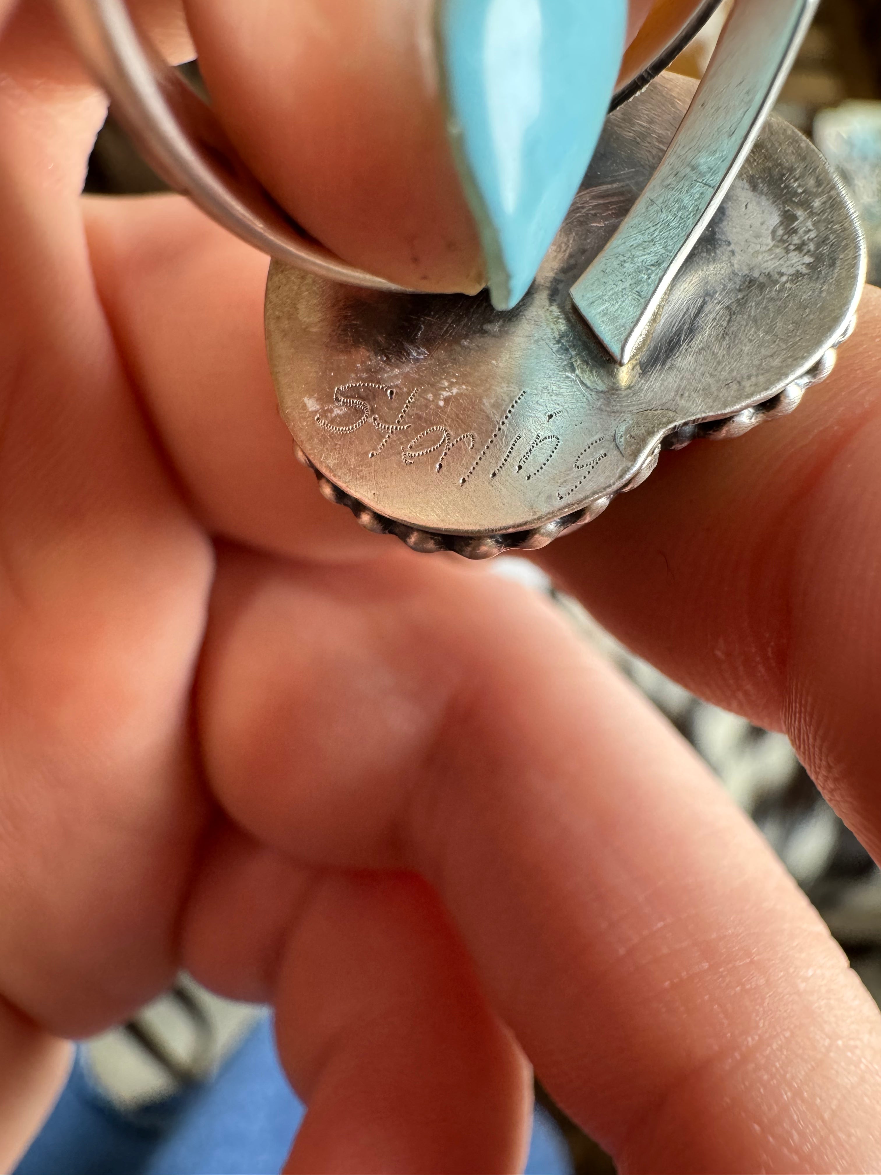 Adjustable Heart Ring- Stamped Sterling and S.S.