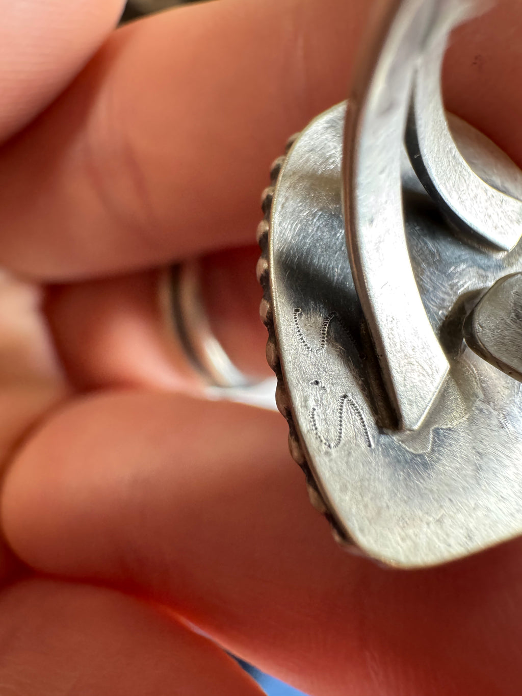Adjustable Heart Ring- Stamped Sterling and S.S.