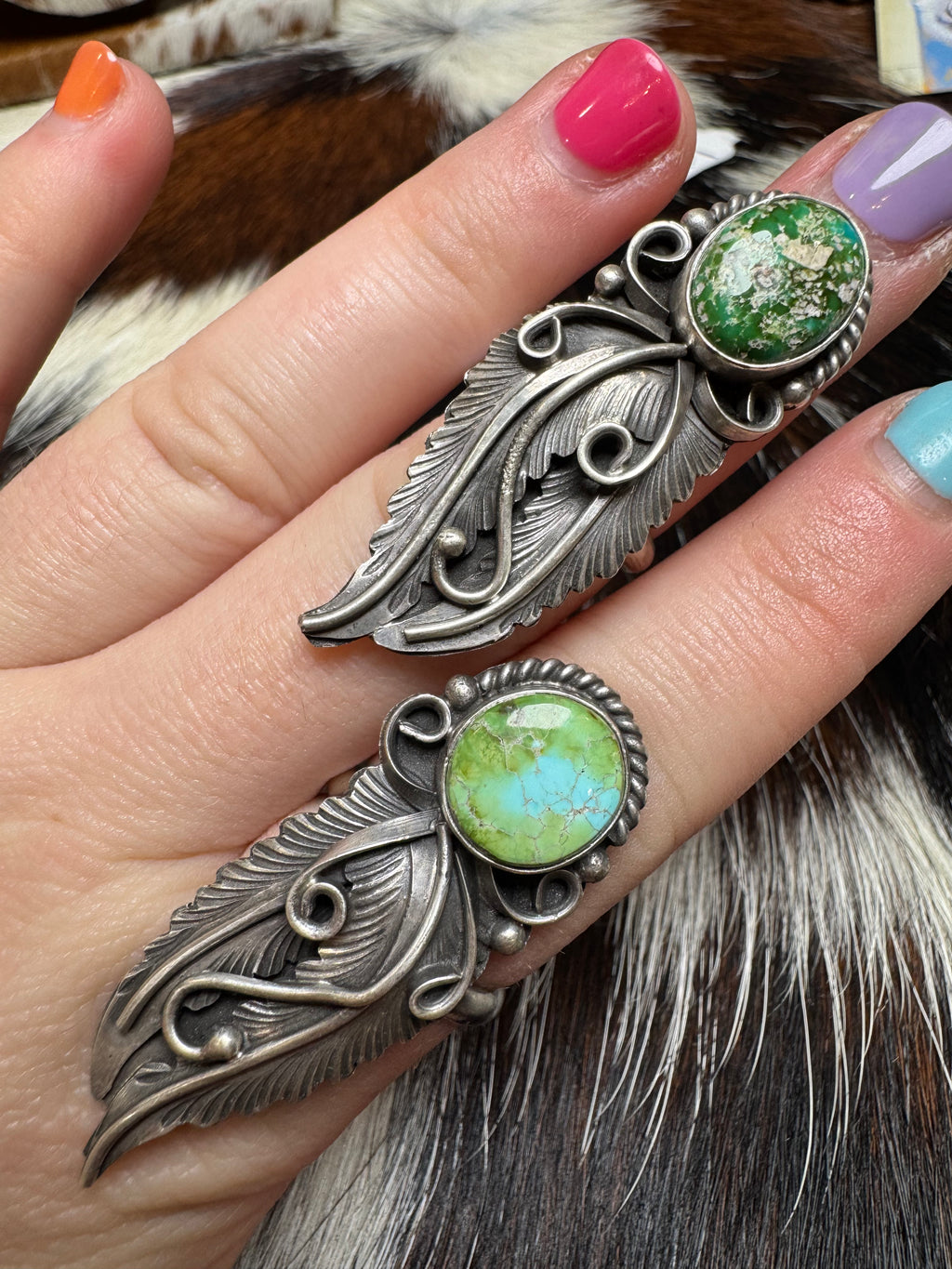 Adjustable Sonoran Gold Feather Ring by Jimmy Lee