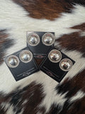 Native Made Sterling Silver Concho Studs