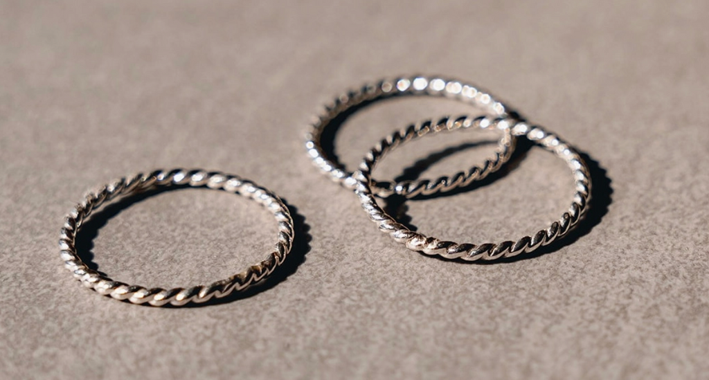 Sterling Silver Rope Stacker Ring- *Non- Native